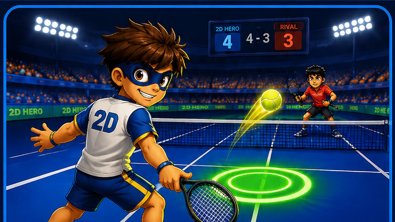 2D Hero tennis game preview